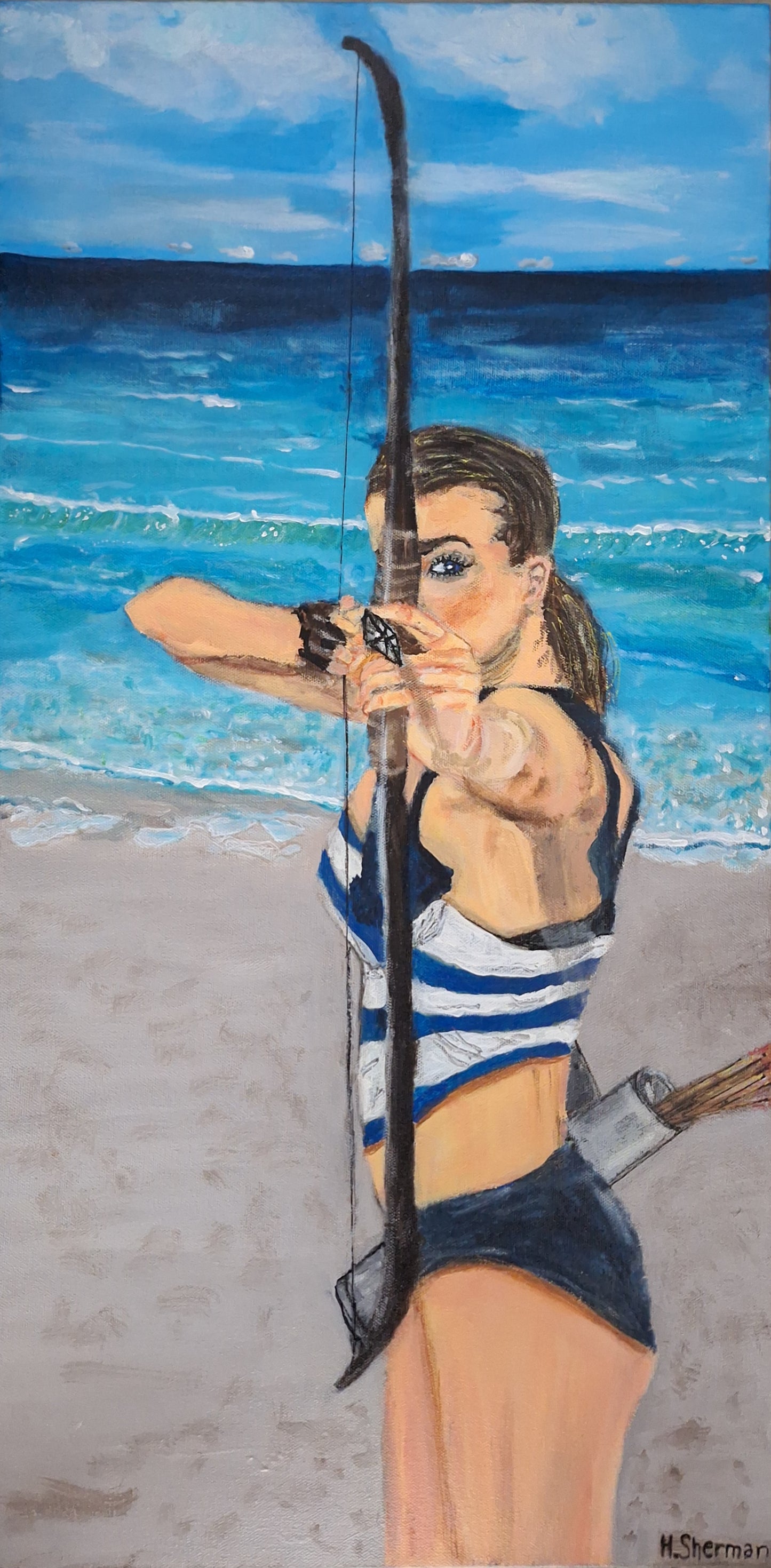 Taking Aim on the Beach