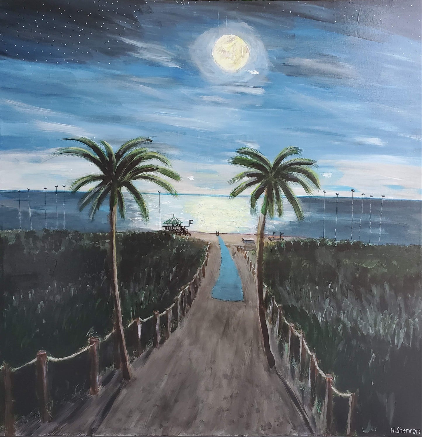 Nighttime Walk onto Delray Beach