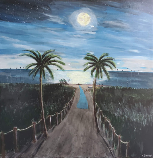 Nighttime Walk onto Delray Beach